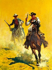 Appraisal: Frank McCarthy Horsemen of the Westoil on board x in