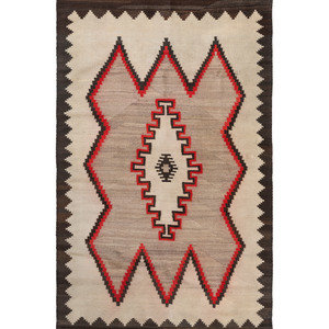 Appraisal: Navajo Regional Weaving Rug early th century handspun wool woven