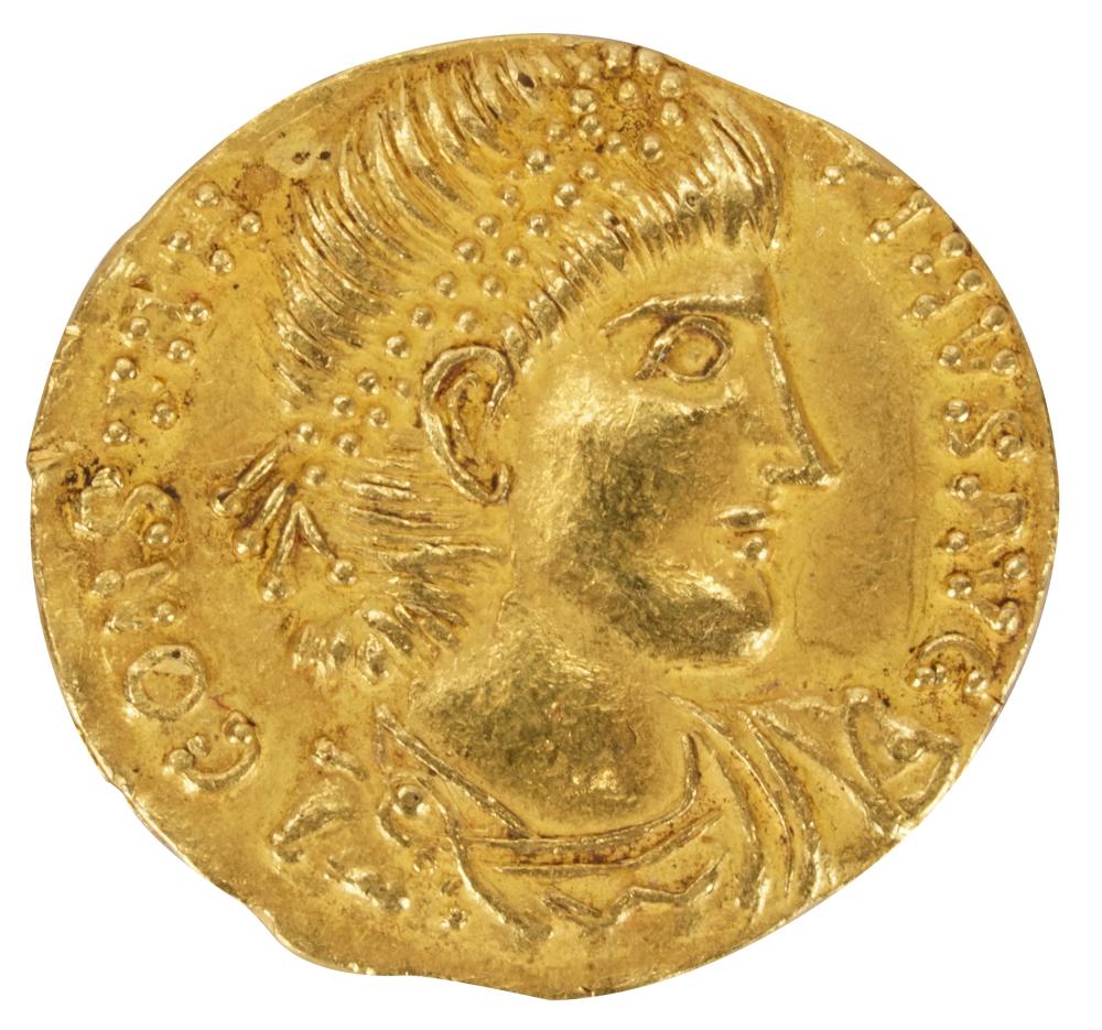 Appraisal: CONSTANTIUS II SOLIDUS GOLD COIN grams approximately x mm Condition