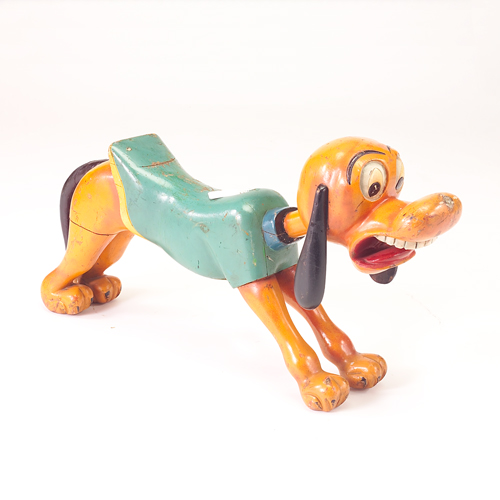 Appraisal: Pluto carousel figure carved wood with original paint x