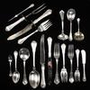 Appraisal: STERLING FLATWARE - piece Norfolk pattern sterling flatware set by