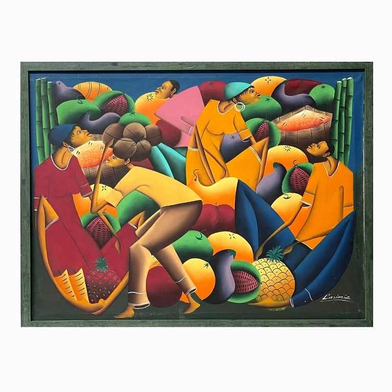 Appraisal: Laurent Casimir Haitian - Oil Painting Laurent Casimir Haitian -