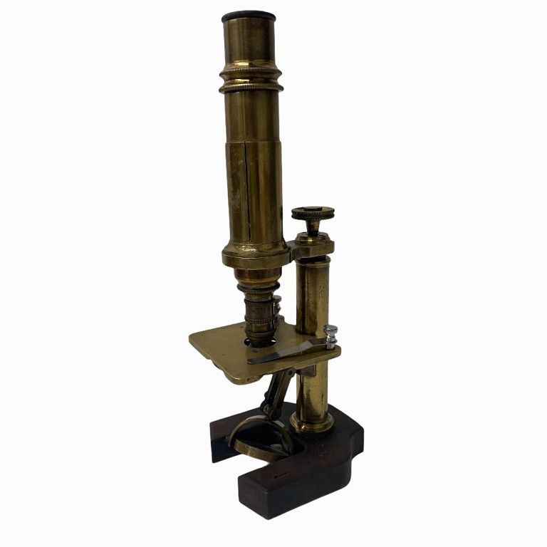 Appraisal: th Century French Brass Scientific Microscope th Century French Constant