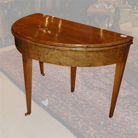 Appraisal: Directoire Walnut Games Table Estimate -