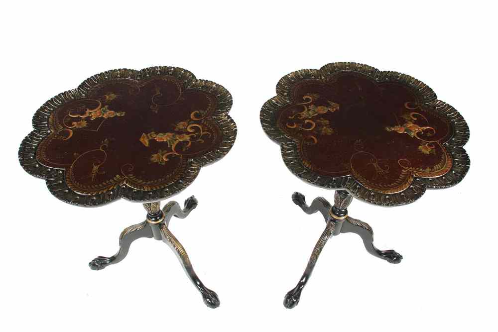 Appraisal: PR TABLES - First half th c pair of custom