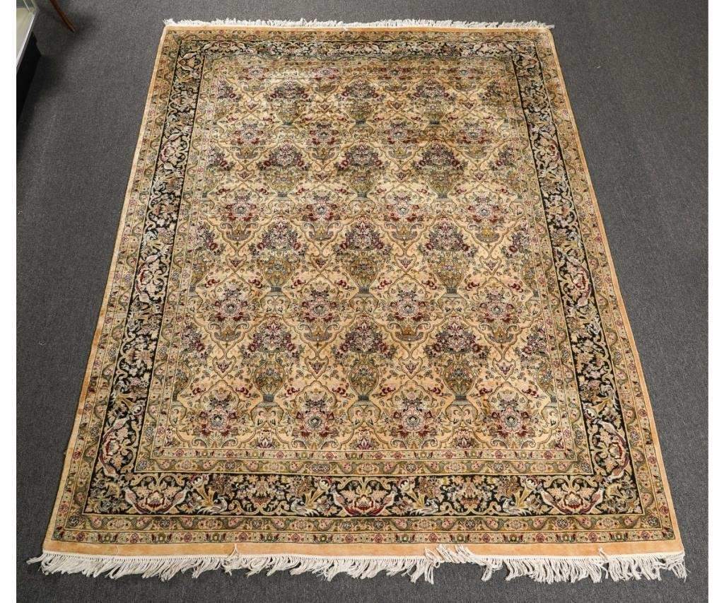 Appraisal: Room size Indo carpet th c overall floral patterns on