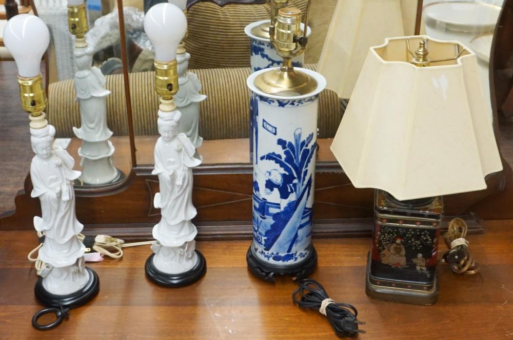 Appraisal: Set of Four Assorted Chinese Table Lamps