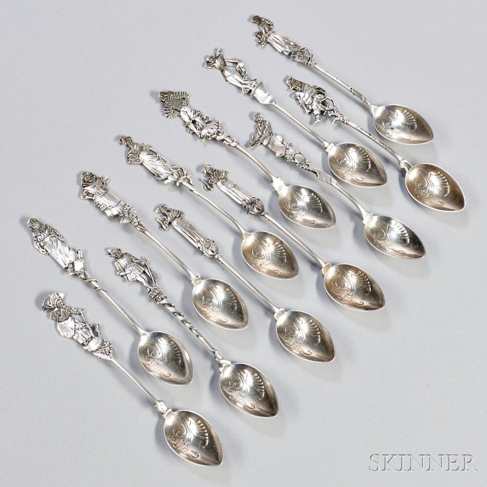 Appraisal: Twelve Gorham Nuremberg Pattern Coffee Spoons Providence late th century