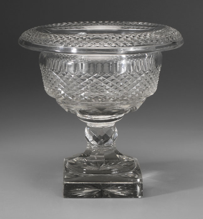 Appraisal: Fine Cut Glass Center Bowl possibly Waterford British th century