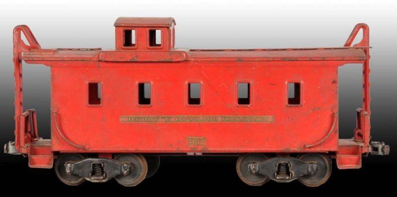 Appraisal: Pressed Steel Buddy L Outdoor Railroad Caboose Description Circa All