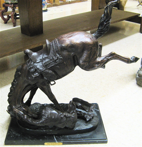 Appraisal: AFTER FREDERIC SACKRIDER REMINGTON American - Wicked Pony a patinated