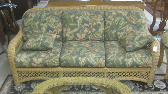 Appraisal: LANE VENTURE INDOOR OUTDOOR WICKER SOFA Lane Venture Furniture Co