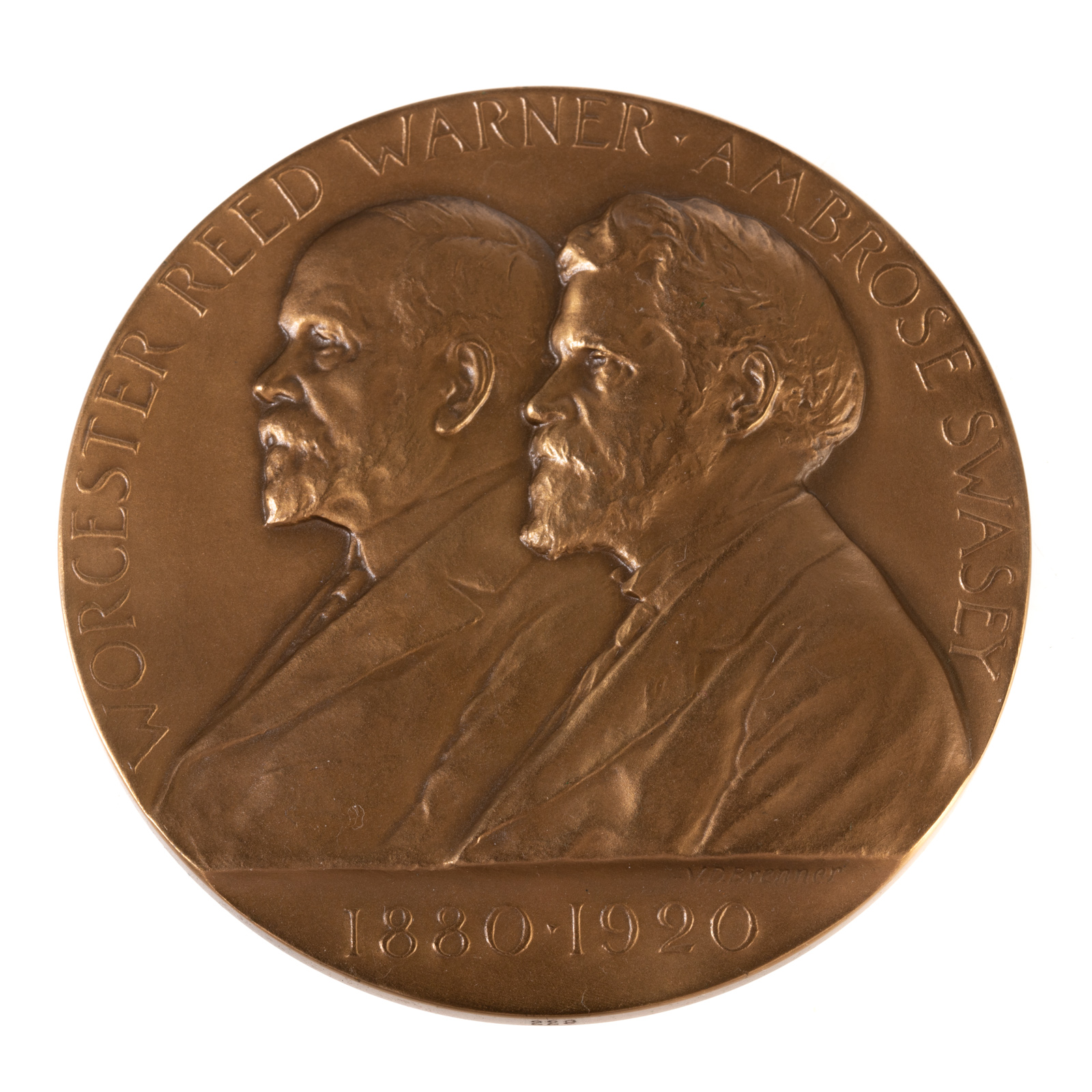 Appraisal: WARNER SWASEY TH ANNIVERSARY MEDAL One of Brenner's later works