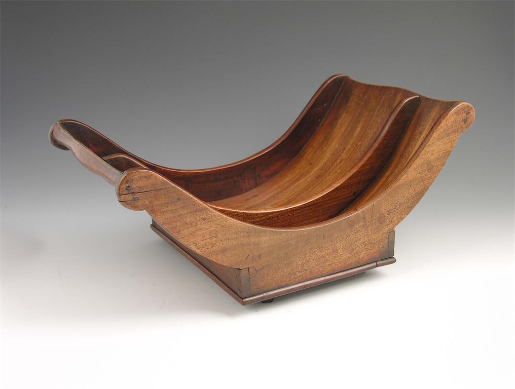 Appraisal: An early th century mahogany cheese coaster