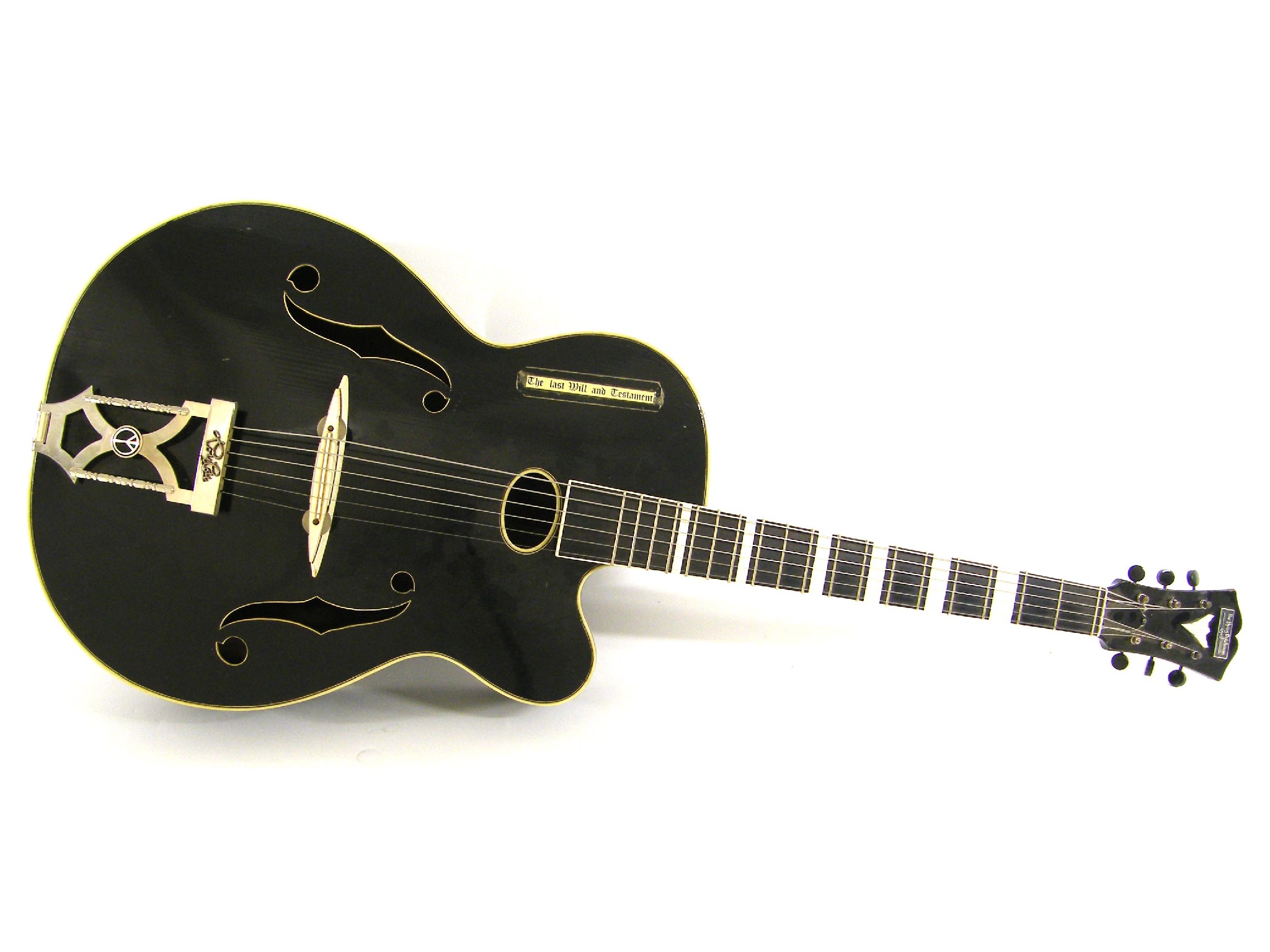 Appraisal: Glazbala acoustic archtop guitar made in Zagreb Croatia black finish