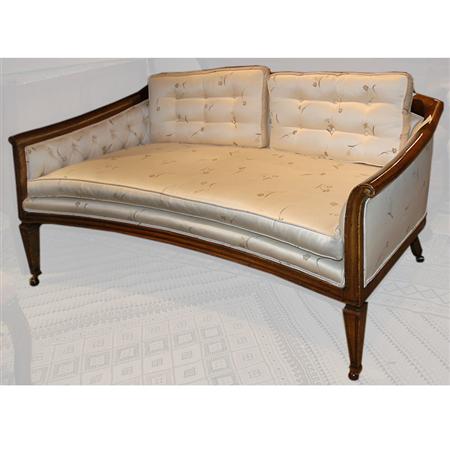 Appraisal: Upholstered Mahogany Settee Estimate -