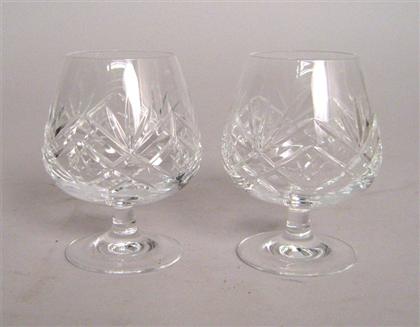 Appraisal: Ten Royal Doulton cut crystal brandy snifters