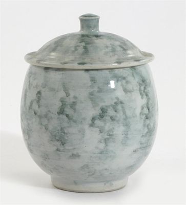 Appraisal: William Bill Marshall - a porcelain jar and cover decorated