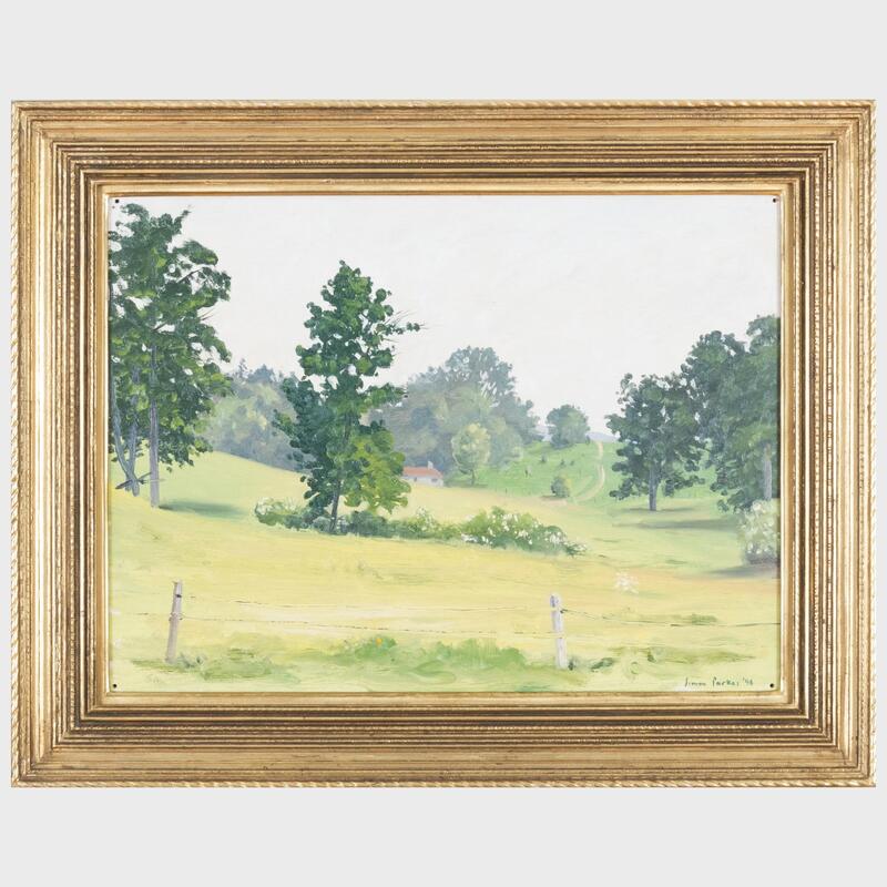 Appraisal: Simon Parkes b Copake New York Oil on board signed