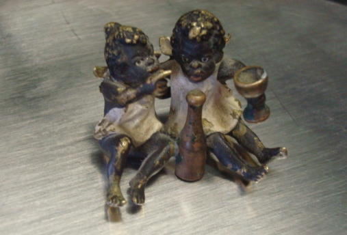 Appraisal: Vienna Bronze of Black Children Dimensions x Estimate -