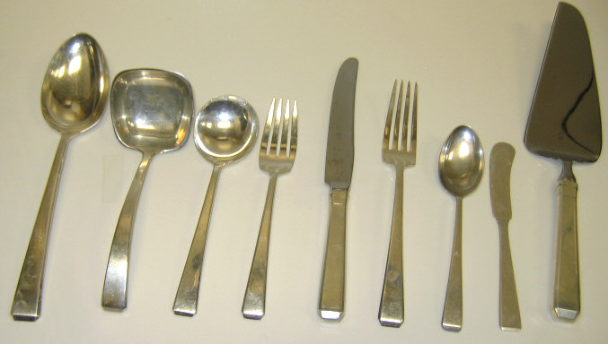 Appraisal: TOWLE SILVERSMITHS NEWBURYPORT MA Sterling silver flatware service Craftsman pattern