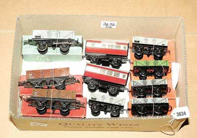 Appraisal: Hornby O Gauge -wheel Goods Passenger Rolling Stock consisting of