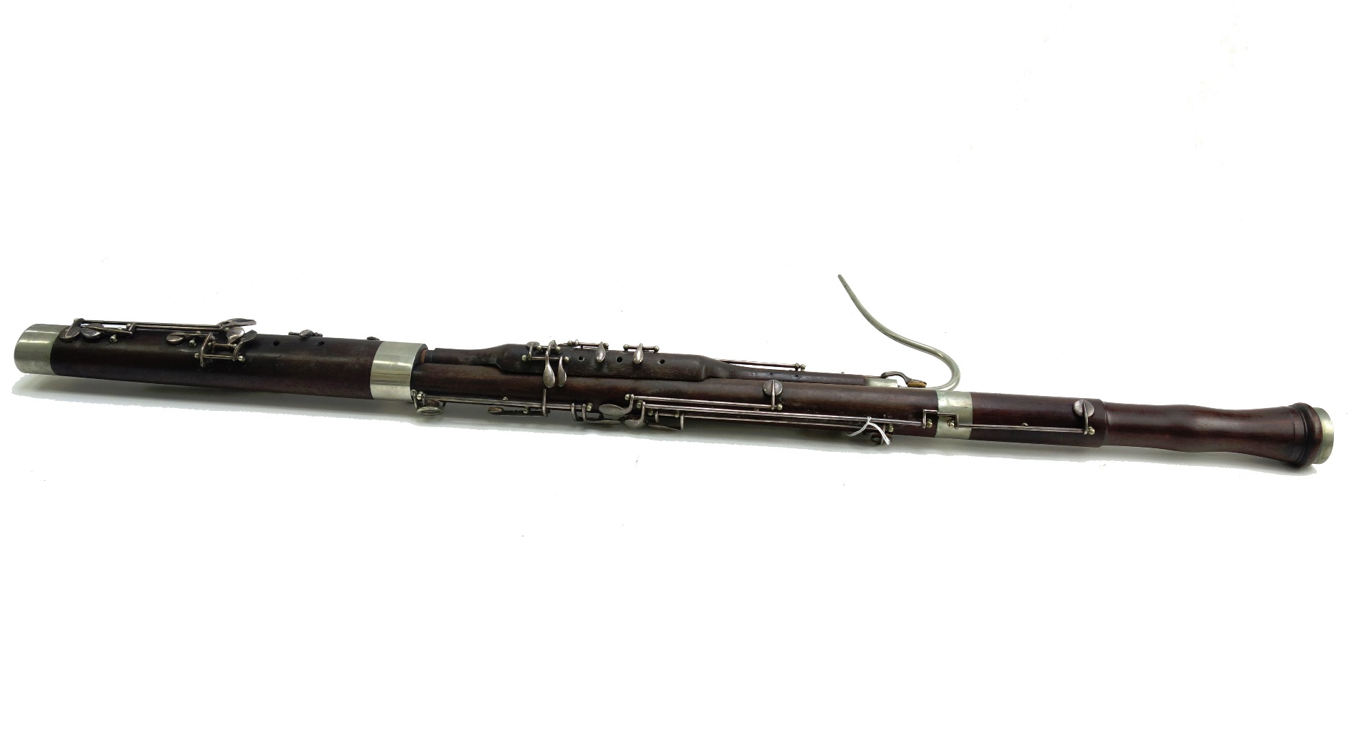 Appraisal: A Boosey Hawkes rosewood and nickel plated bassoon early th