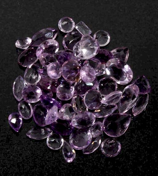 Appraisal: ct of Unmounted Faceted Amethyst Gemstones Included in this lot