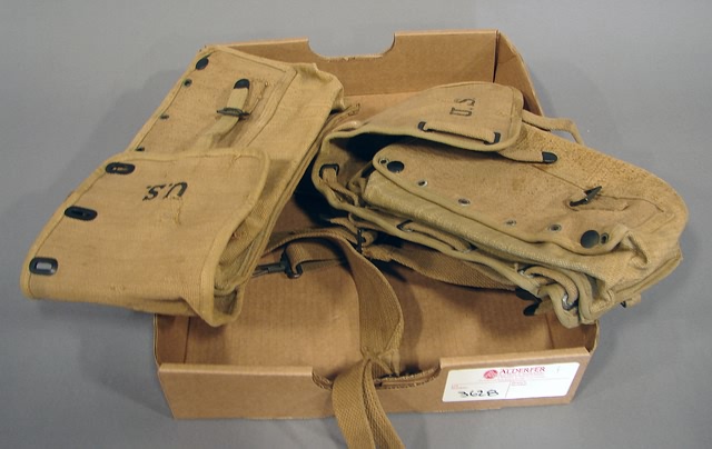 Appraisal: M Cavalry Field Pack Saddle Bags