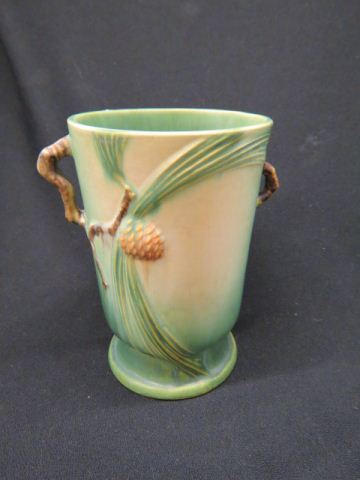 Appraisal: Roseville Pottery Pinecone Vase green light crazing