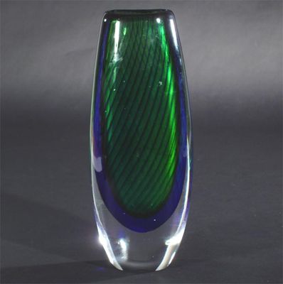 Appraisal: A Kosta glass vase by Vicki Lindstrand model no internally