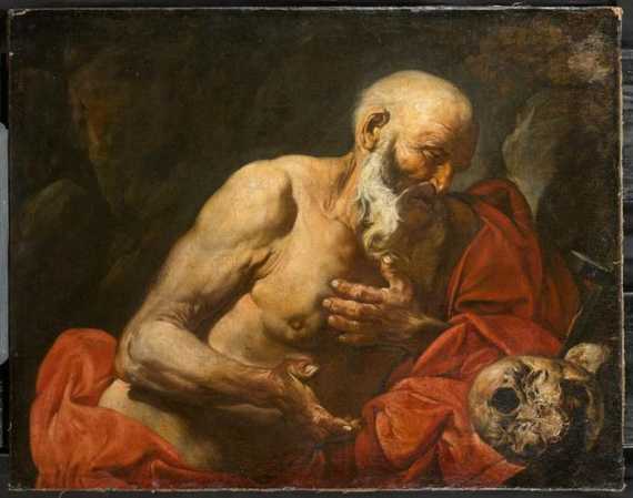 Appraisal: RIBERA JUSEPPE Jatiba circa - Naples Circle of Saint Hieronymus