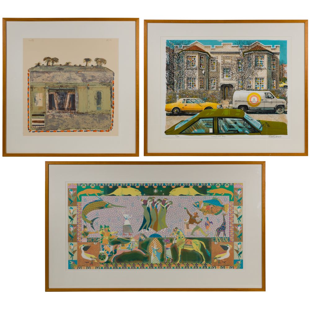 Appraisal: LITHOGRAPH ASSORTMENT items including undated Suzanne Schweig Martyl American -