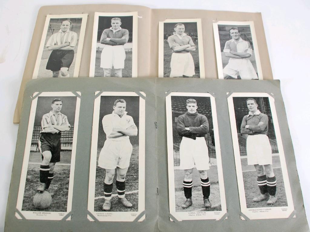 Appraisal: TWO TOPICAL TIMES PANEL PORTRAIT ALBUMS of Star Footballers with