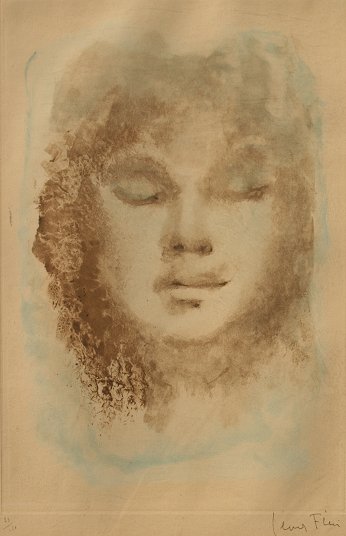 Appraisal: FINI Leonor Argentina - Etching of Young Girl '' x