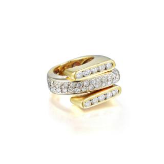 Appraisal: A Diamond Ring Crafted out of K yellow and white