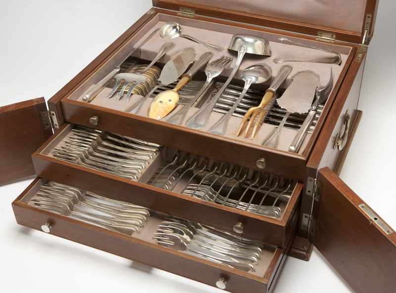 Appraisal: An Italian silver flatware service for twelve Scotti Probably first