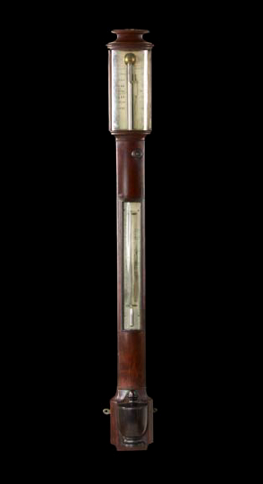 Appraisal: Rare George IV Mahogany Stick Barometer by G and C