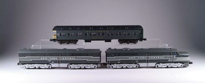 Appraisal: MODERN LIONEL NYC NO AB locos and heavyweight Willow coaches