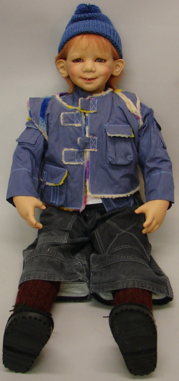 Appraisal: MIB vinyl cloth Annette Himstedt Kinder boy doll All original