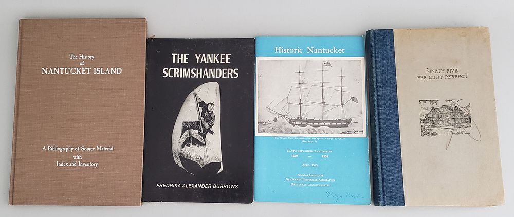 Appraisal: Four Antique and Vintage Nantucket Books Four Antique and Vintage