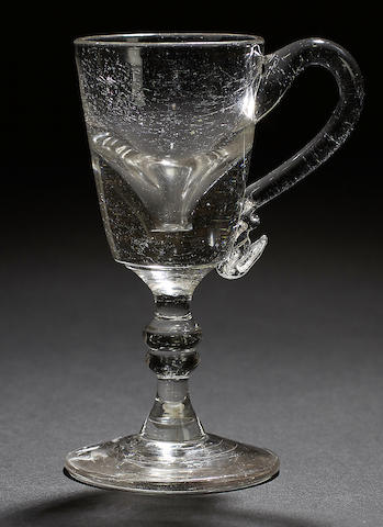 Appraisal: A toastmaster's glass early th century The deceptive bucket bowl