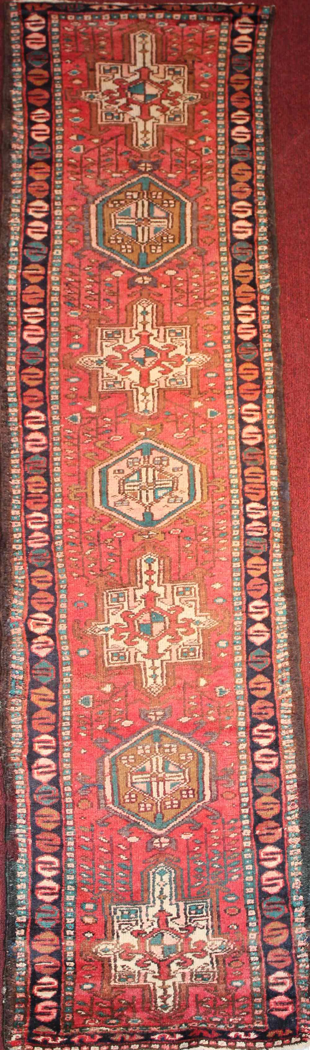 Appraisal: HERIZ WOOL RUG approx ' x ' '' retail Provenance