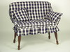 Appraisal: SLEIGH SEAT - Custom upholstered period sleigh seat fitted with