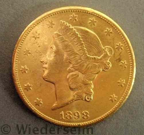 Appraisal: -S Double Eagle twenty-dollar gold Piece BU