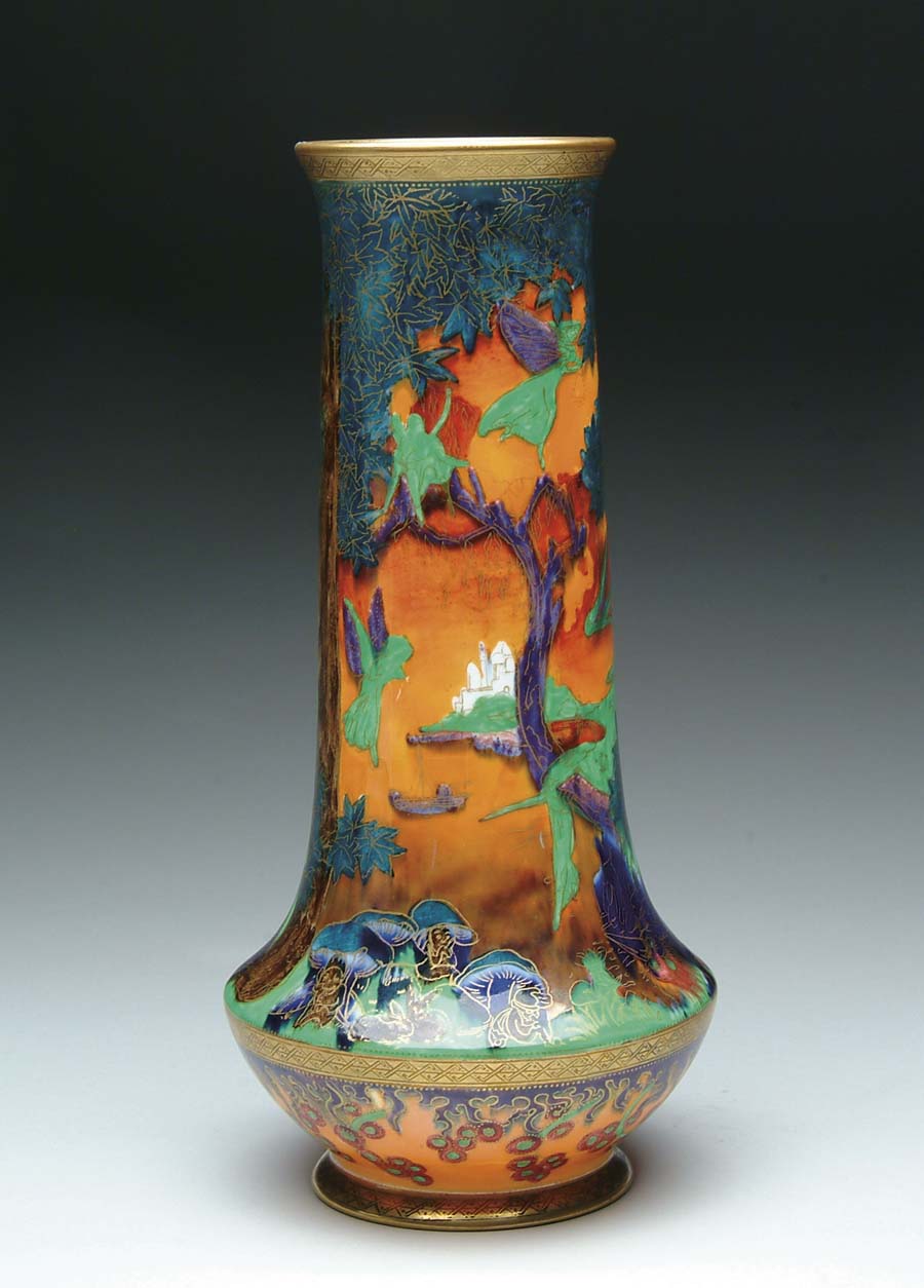 Appraisal: WEDGWOOD FAIRYLAND LUSTRE VASE Wonderful Fairyland Lustre vase shape is