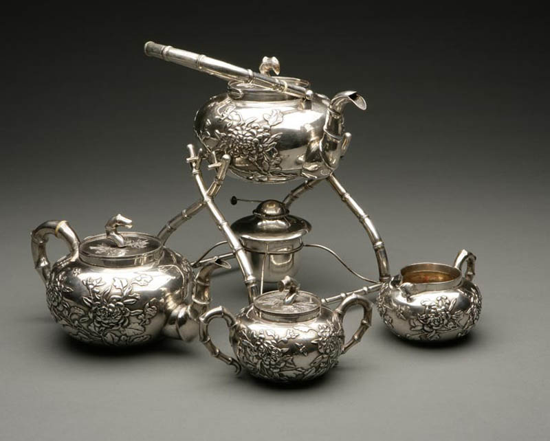 Appraisal: A Chinese export Wang Hing silver tea service A Chinese