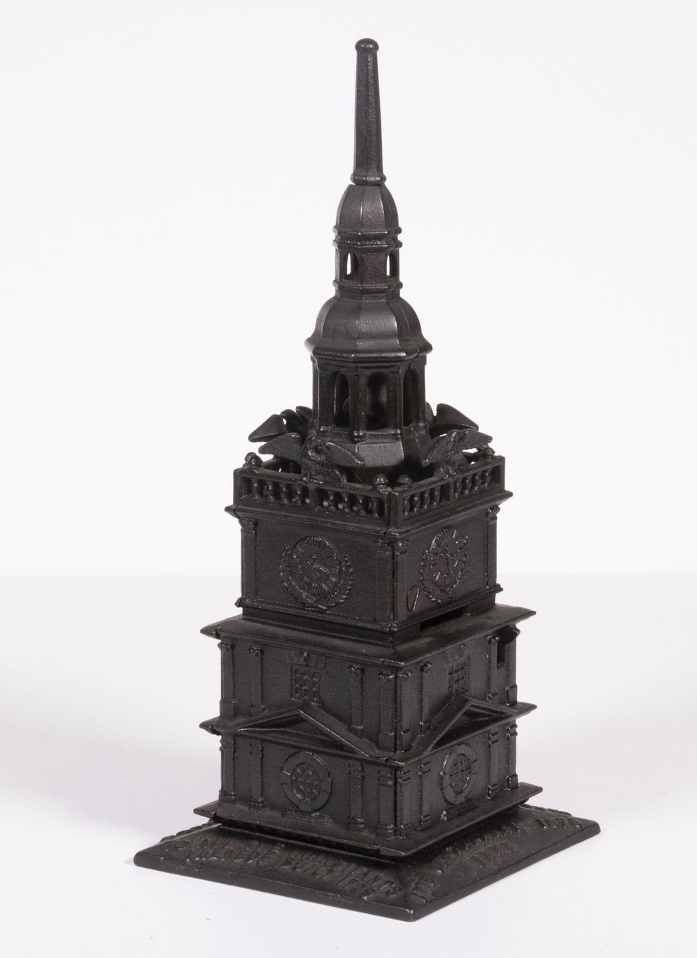 Appraisal: ENTERPRISE INDEPENDENCE HALL TOWER BANK Late th c Cast Iron