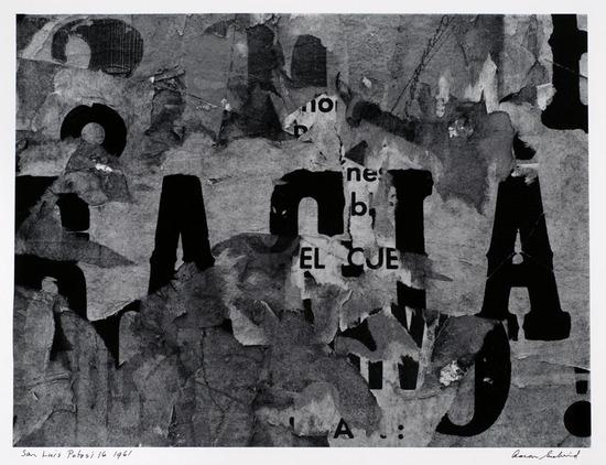 Appraisal: AARON SISKIND - San Luis Potosi Gelatin silver print printed