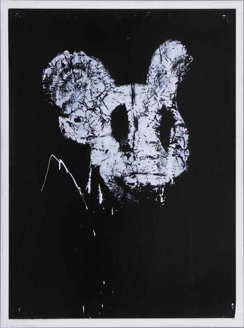 Appraisal: JOYCE PENSATO AMERICAN ST C UNTITLED MICKEY Oil on paper